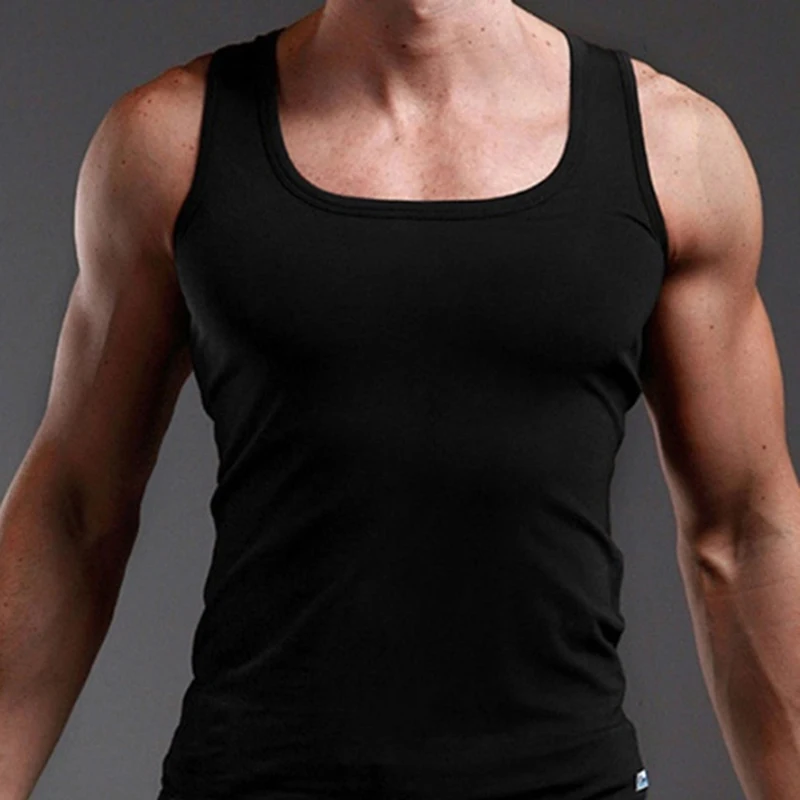 

2021 Men Tank Top New Brand Chase Deer Cotton High Quality Undershirt Bodybuilding Singlet Fitness Sleeveless Vest Men Tank Tops