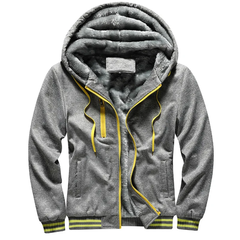 

Men's sweatshirt hooded cardigan autumn winter clothes men's baseball uniform Korean sports plus velvet thick men's clothing