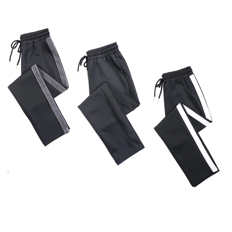 

New Casual Loose Sweatpants Womens Thin Straight Leg Long Pants Womens Drawstring Embroidery Love Bandage Leggings Straight Leg