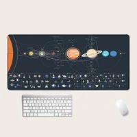 new game mouse lock mouse pad oversized solar system data map internet cafe mouse pad desktop game thickened mouse pad