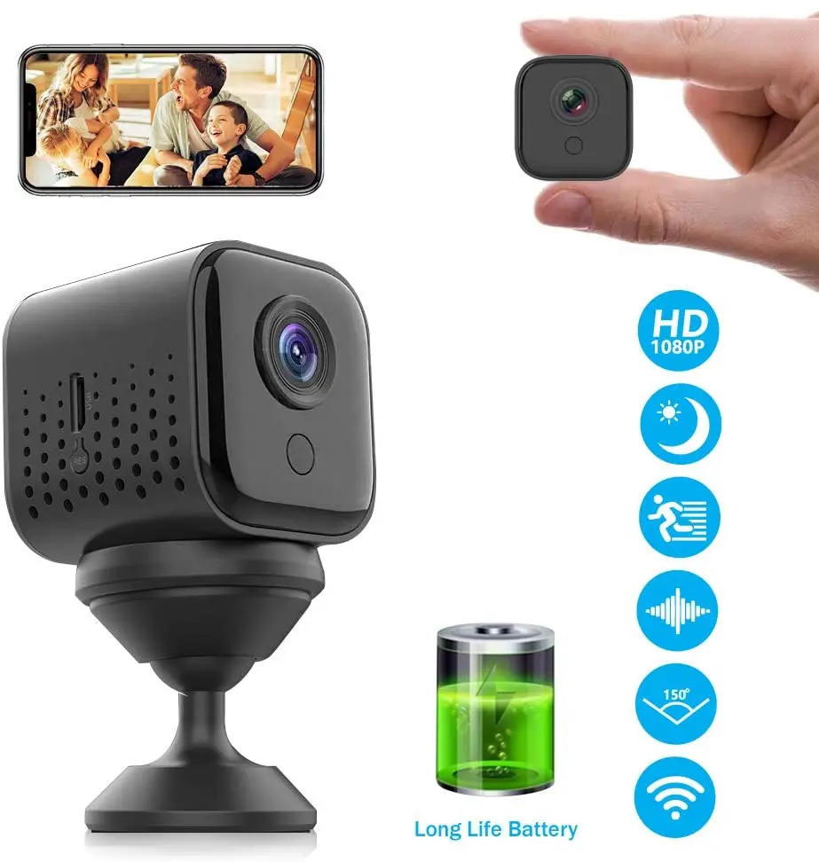 

HD 1080P Mini Video WIFI Camera IP Night Vision Micro Home Security Smart Camcorder Motion phone APP DVR DV Micro Camcorders