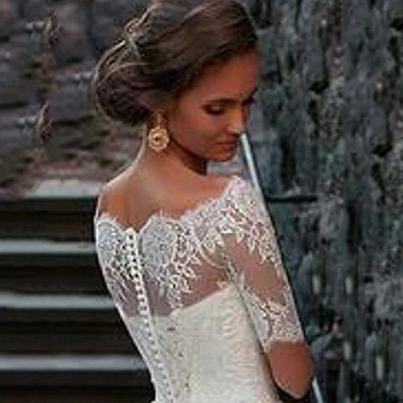 

BAZIIINGAAA Simple Wedding Dress Lace Little Beading Strapless Dress Luxury Wedding Gowns Bridal Can Be Washed Bride Dresses