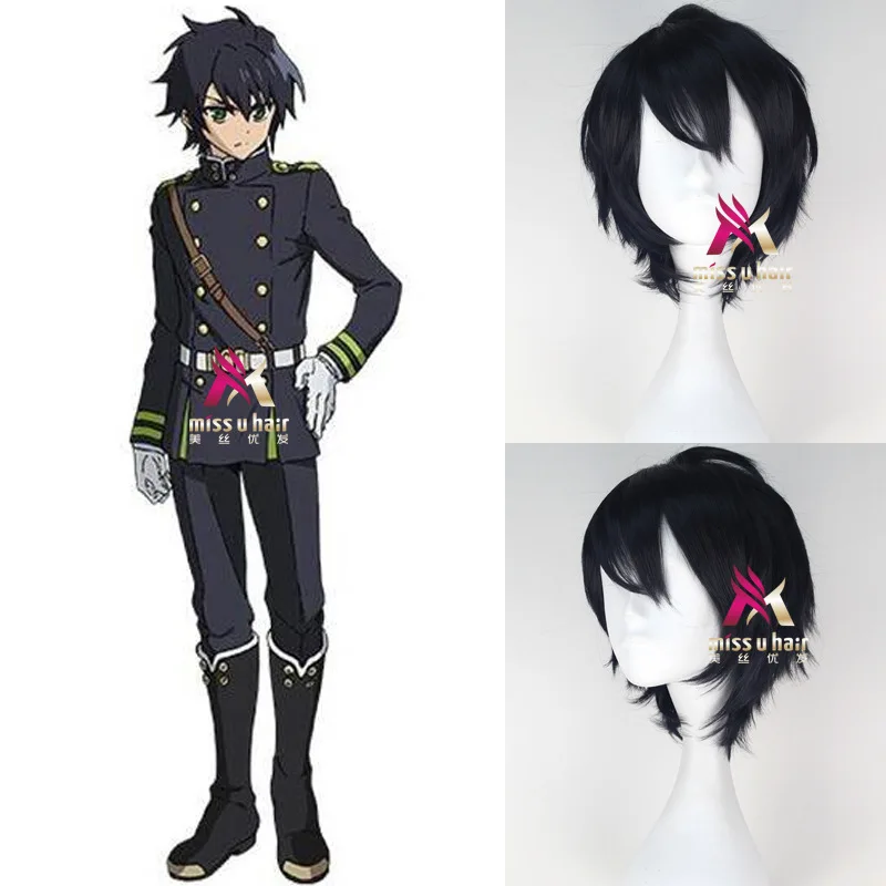 Парик для косплея Yuichiro Hyakuya высокого качества Аниме сераф конца термостойкие