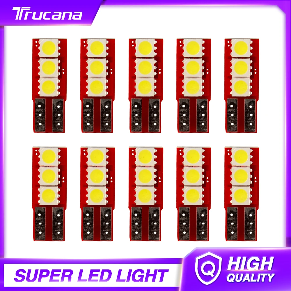 Светодиодсветильник лампа t10 для чтения салона автомобиля 10 шт. w5w 168 194 12 В |