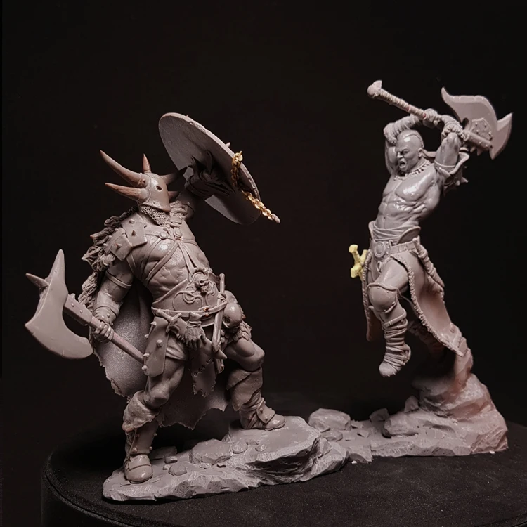 

1/24 Severax Vs. Solrak, 2 фигурки, модель из смолы GK, разобранный и Неокрашенный набор