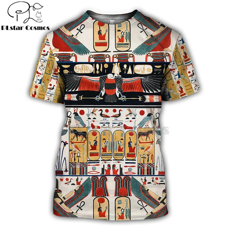 Футболка с коротким рукавом PLstar изображением космоса гор древнего египетского