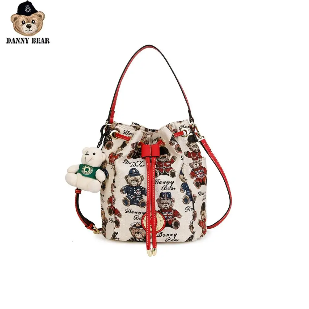 Дэнни медведь женский печатный материал Повседневная милая сумочка женская