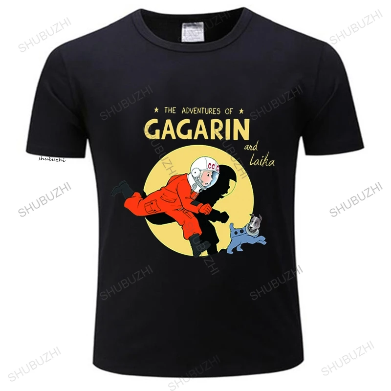 

NEW THE ADVENTURE OF GAGARIN AND LAIKA MEN WOMEN SHIRT USA SIZE S-XXXL ZM1