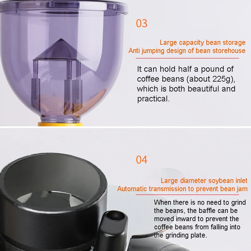 売却 家庭用電気コーヒーグラインダー,220v/110v,プレス付き,キッチン用,黒,茶色