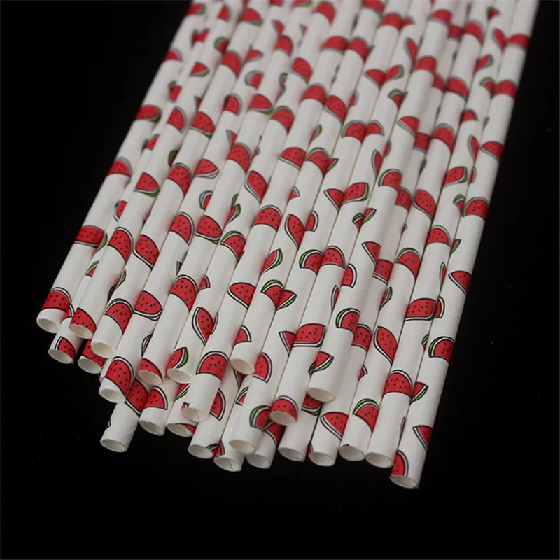 25 шт. фрукты тема Бумага соломы (клубника ананас усы моделирование вечерние