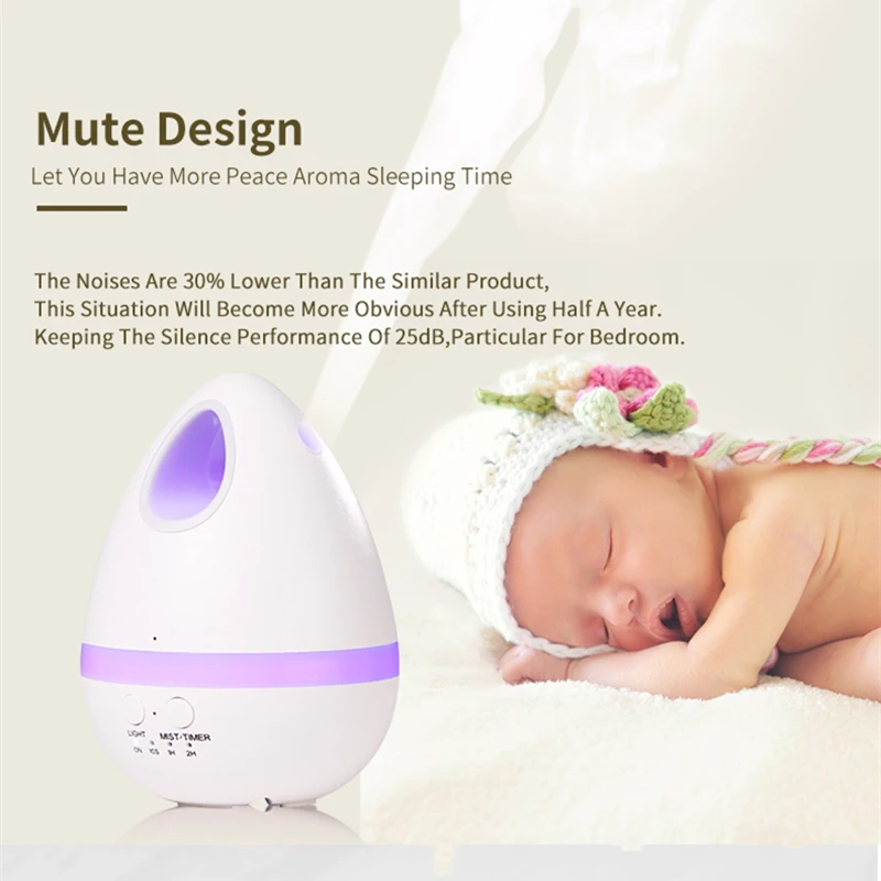 Аппарат для ароматерапии в виде яйца с функцией очистки воздуха мини увлажнитель
