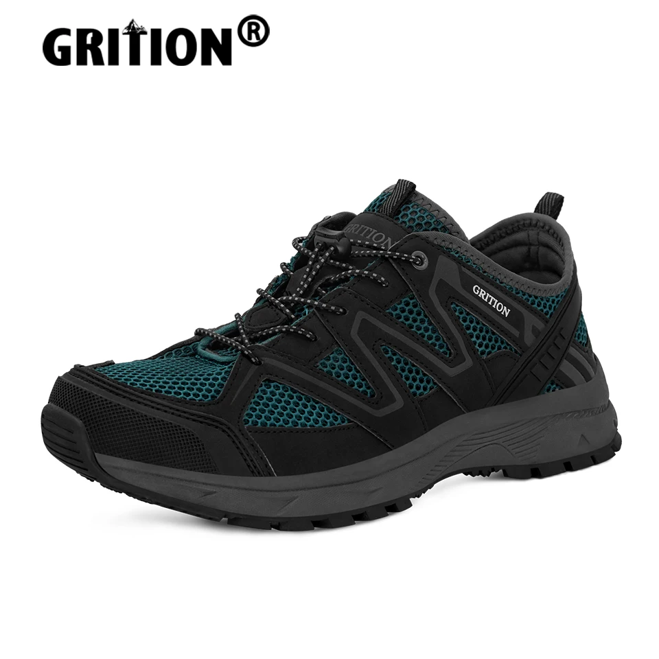 

GRITION Men Shoes Summer Water Shoes Quick-Drying Lightweight Fishing Outdoor Hiking Sandals Non-Slip Mesh Breathable 41-46 New