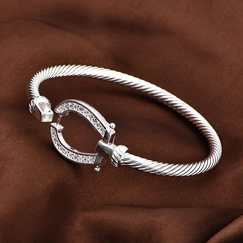 Лидер продаж высококачественный посеребренный браслет браслеты подкова