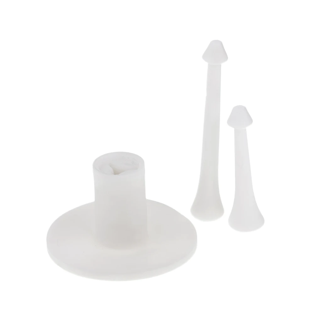 

Rubber Golf Driving Range Tee Holder with Tees for Golf Training, White