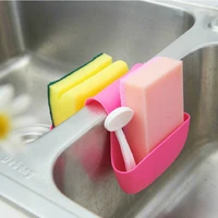 saddle shaped sink sponge draining rack kitchen storage hanging basket bag bathroom soap toothbrush holder rack organizer
