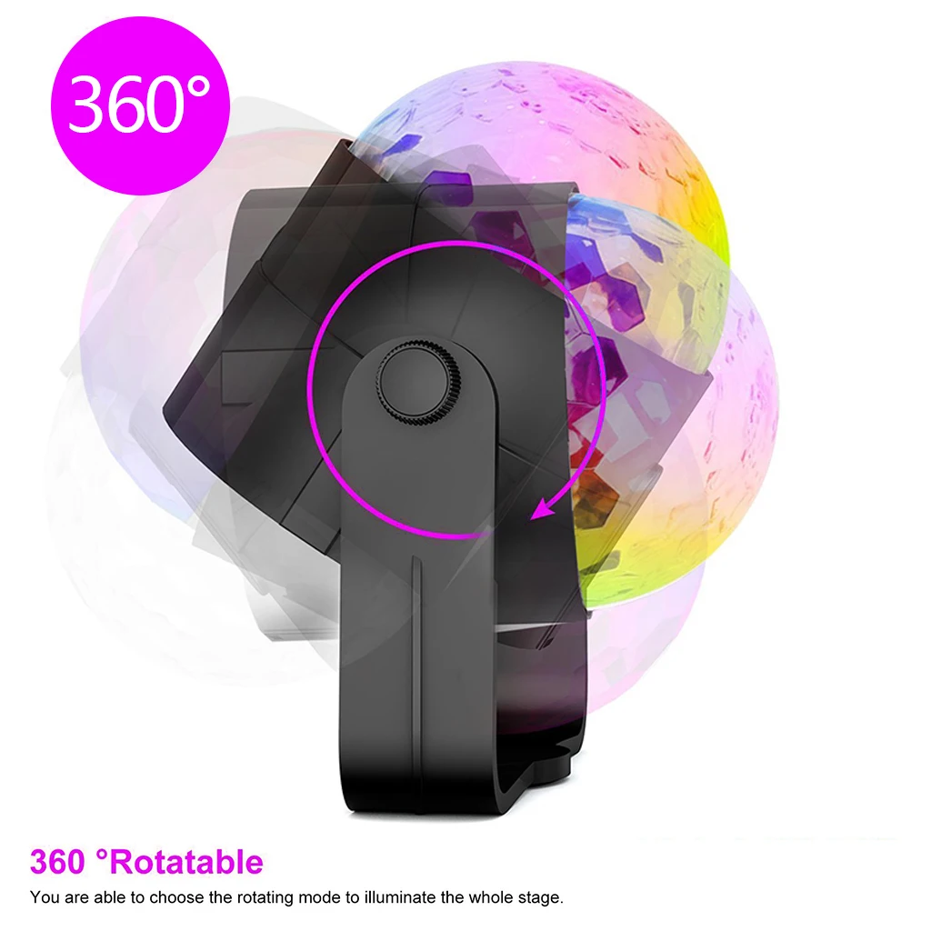 Горячая Распродажа звуковая активация вращающийся чешское стекло диско шар