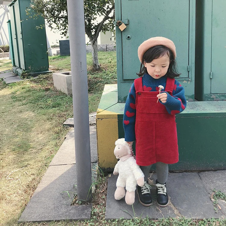 Осенне-зимнее модное однотонное Вельветовая короткая юбка-комбинезон для