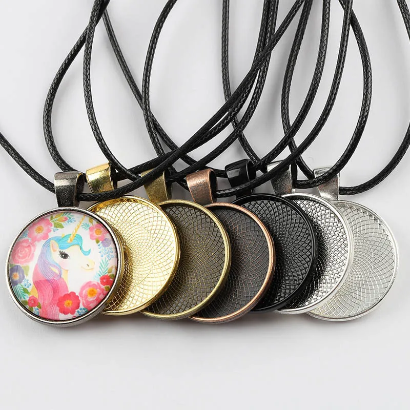 10 шт. внутренняя 20 мм Ожерелье Подвеска Кабошон основа камеи рамка пустые