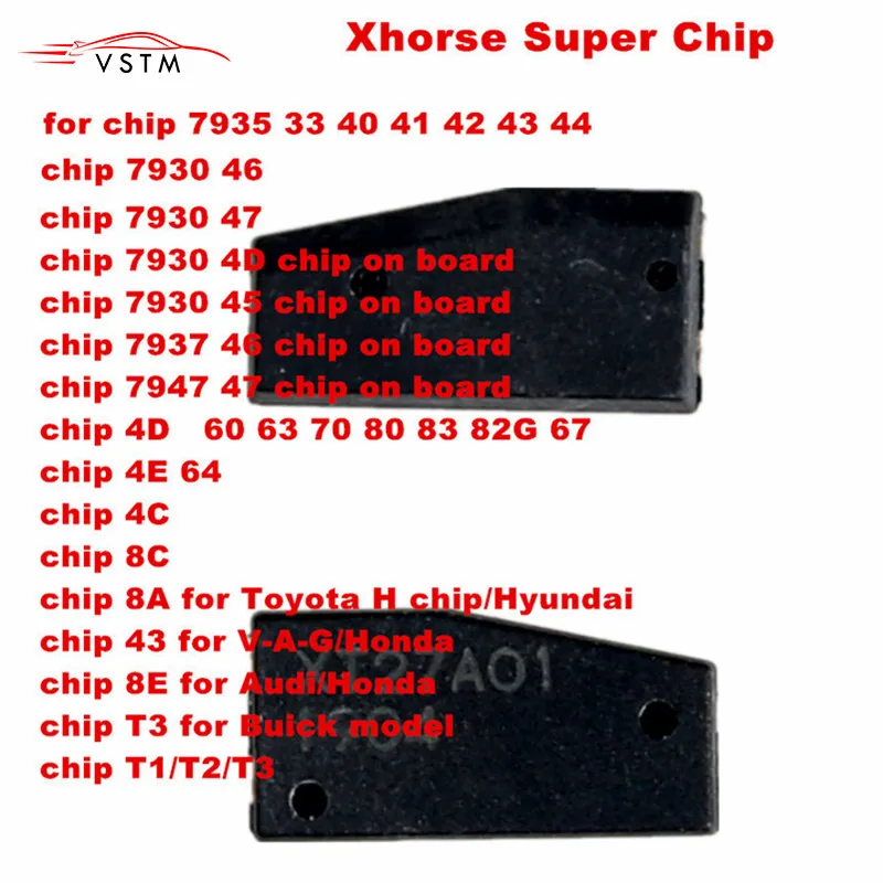 Оригинальный Xhorse VVDI супер чипа для ID46/40/43/4D/8C/8A/T3/47/41/42/45/ID46 VVDI2 ключ инструмент/мини