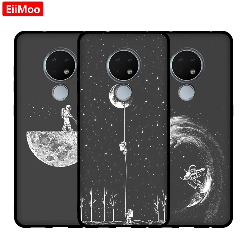 Силиконовый чехол EiiMoo для Nokia 6 2 7 с милым мультяшным принтом мягкий накладка из