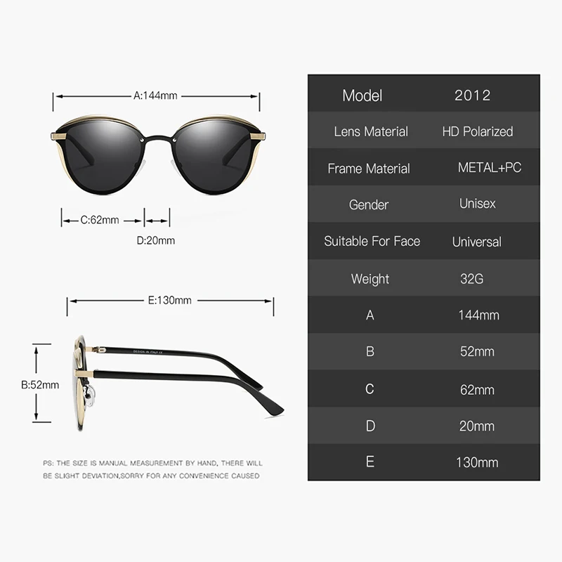 Солнечные очки кошачий глаз женские поляризационные солнцезащитные аксессуары