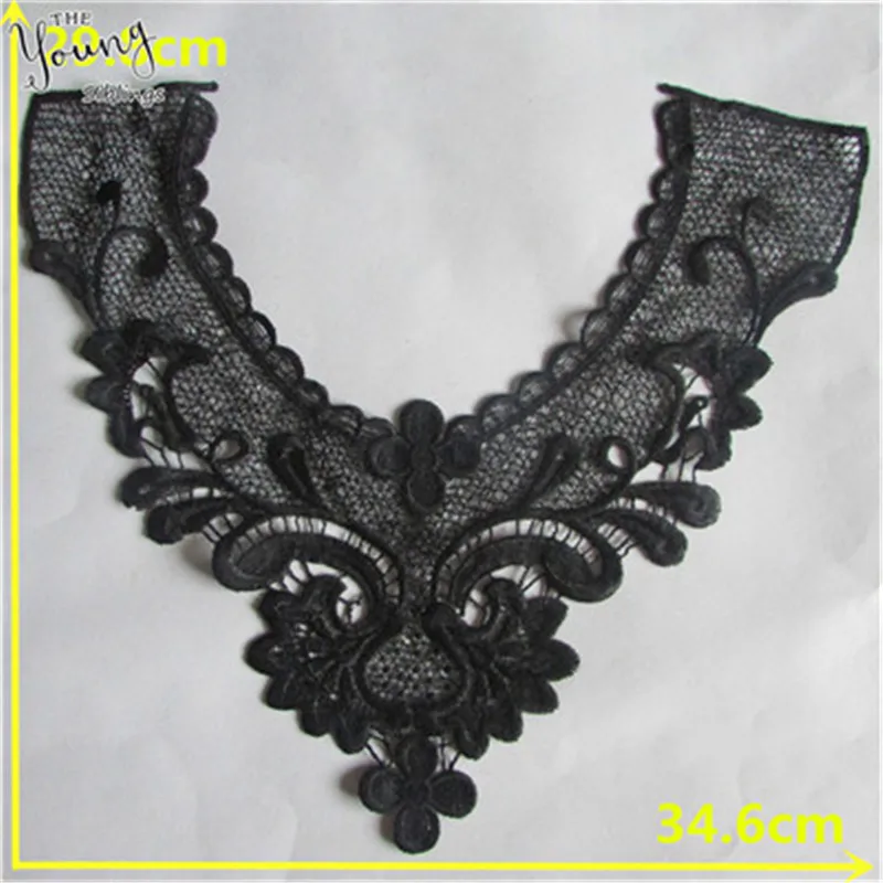 YL53 Модный стиль вышивка кружевной воротник высокое качество Venise Вышивание декольте аппликация Ткань DIY аксессуары для одежды товары для рукоделия - Цвет: YL53
