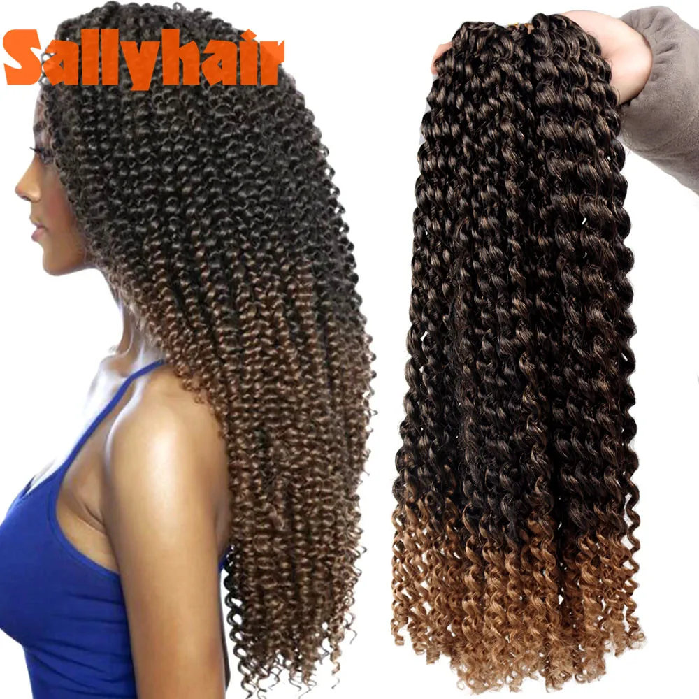 Sallyhair страсти твист 18 дюймов Пушистые вязаные косички Омбре Nubian Твист