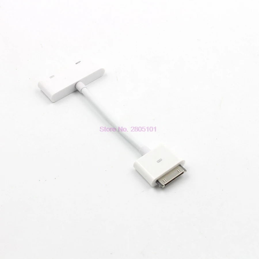 Dhl или fedex 20 шт. AV HDMI адаптер Кабельный разъем 30 контактный док к для iPhone 4 4s iPad 2 3 iPod