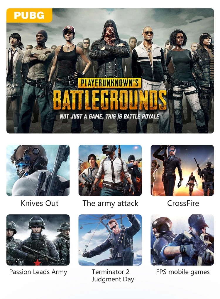 Беспроводной Bluetooth аккумуляторная игровой контроллер для Pubg игрового контроллера геймпад для iPhone iOS 2-в-1 ручка и кронштейн для телефонов на базе Android с Bluetooth