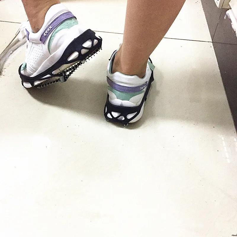 

1Pair Outdoor Sports Ice Snow Gripper Shoe Cover Non-slip Crampons Ice Grip Walk Traction Cleats Ice Gripper Cover Crampons