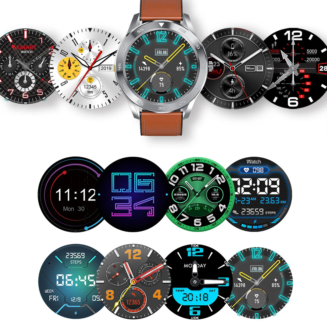 

DT98 Smart Watch Men and Women IP68 Waterproof Bluetooth Call ECG Blood Pressure Full Touch Screen Smart Business Watch