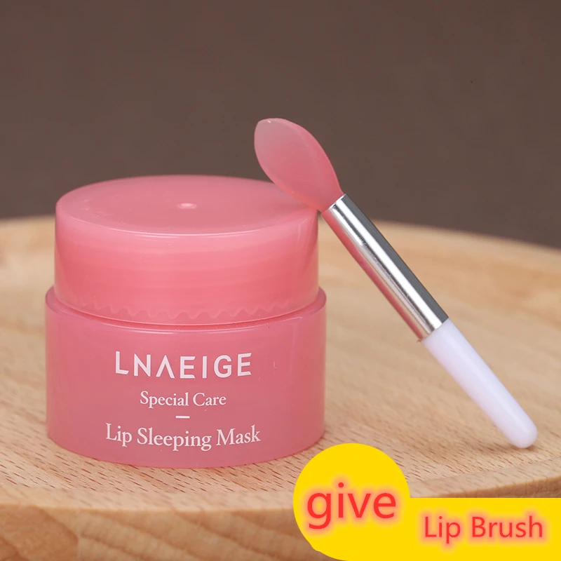 

3g Korea South Lip Sleep Mask Night Maintenance Moisturizing Lip Gloss Pink Lip Bleach Cream Nourishing Lip