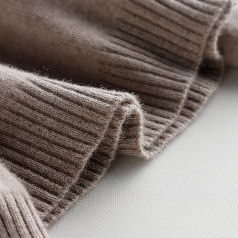 

The Latest Foreign Trade 2020 Autumn And Winter Pure Color Fine Woven Australian Wool Half High Collar Ladies Sweater