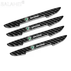 4 шт., защитные наклейки на боковые двери автомобиля Skoda Fabia Kamiq Karoq Kodiaq Octavia Rapid Scala Superb