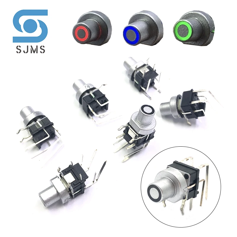 

Free Shipping Original New Clubfoot With Light Side Press Key Switch PB6156RSL-1-102 DIP Motherboard With Light LED Touch Switch