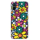 FunnyTechЧехол для Xiaomi Redmi 9A l с цветами и яркими силуэтами