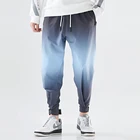 Мужские штаны для бега, 2021, шаровары с градиентом цвета, в стиле хип-хоп, 2020