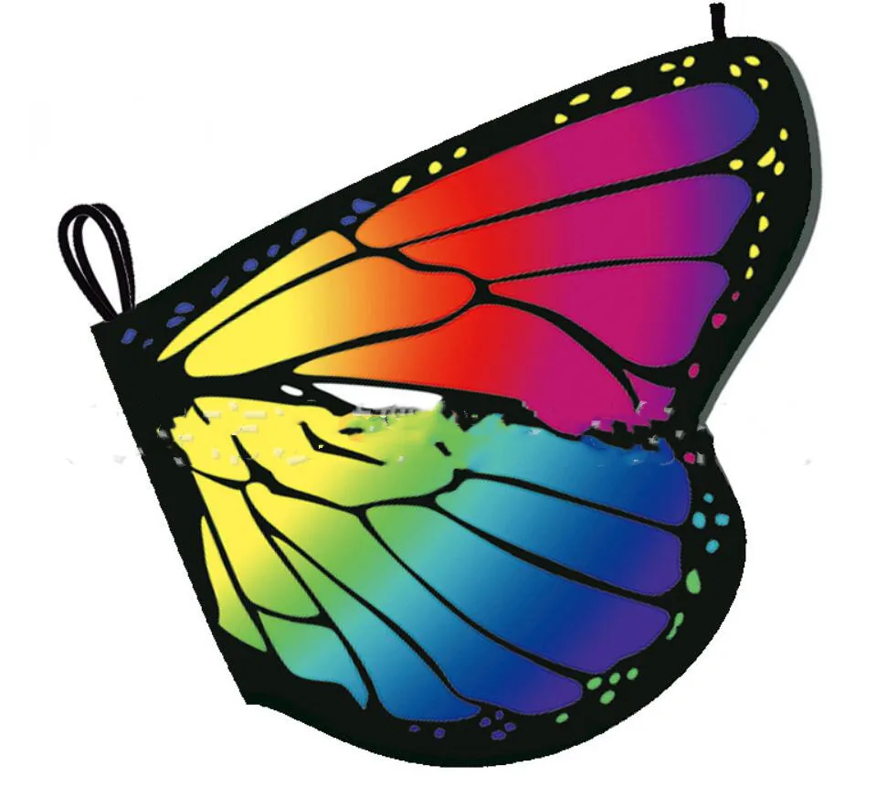 Kids Butterfly Wings Fairy Butterfly Shawl Pink Monarch Wings Bellydance Angel Isis Wings  Cape Nymph Pixie Costume Accessory