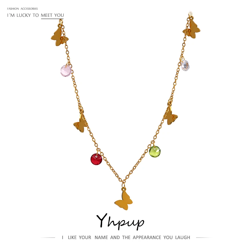 

Цепочка Из Нержавеющей Стали с разноцветным кубическим цирконием