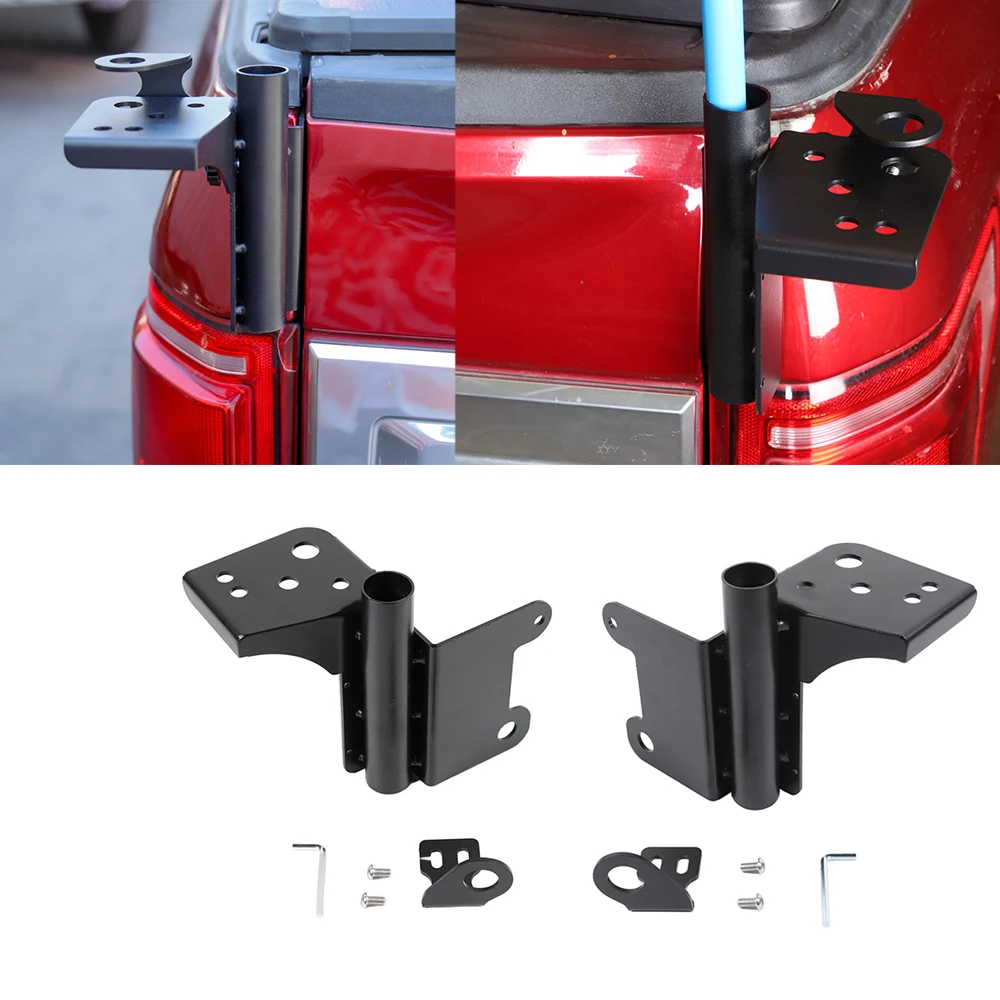 

Car Tailgate Flagpole/Antenna Bracket Holder for Ford F-150 2015 2016 2017 2018 2019 2020 2021 Car External Accessories Black