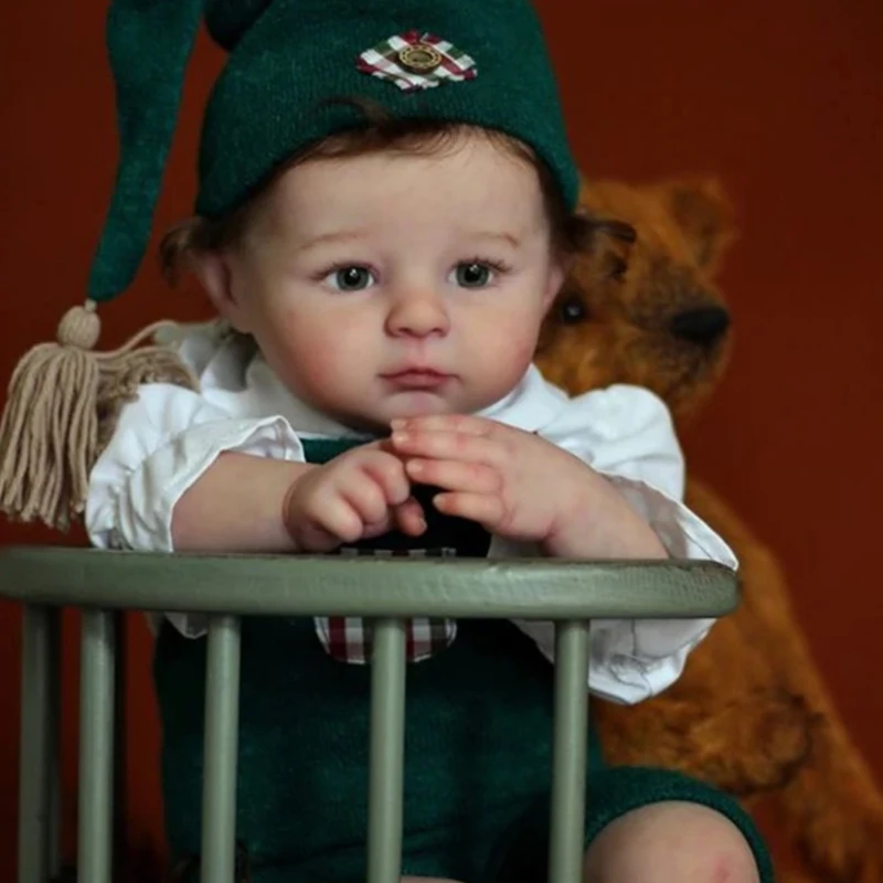 

NPK 22inches reborn doll kit Archie popular lifelike real soft touch fresh color
