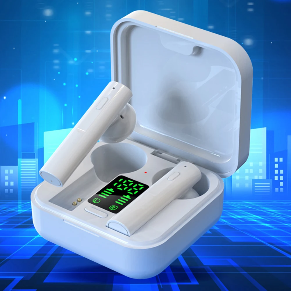 Прямая поставка Bluetooth наушники с зарядным устройством настоящие Беспроводные