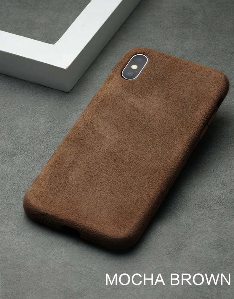 SanCore для iPhone X XS Max чехол для телефона кожа Полная защита Алькантара бизнес кожа Роскошный телефон оболочка замша задняя крышка