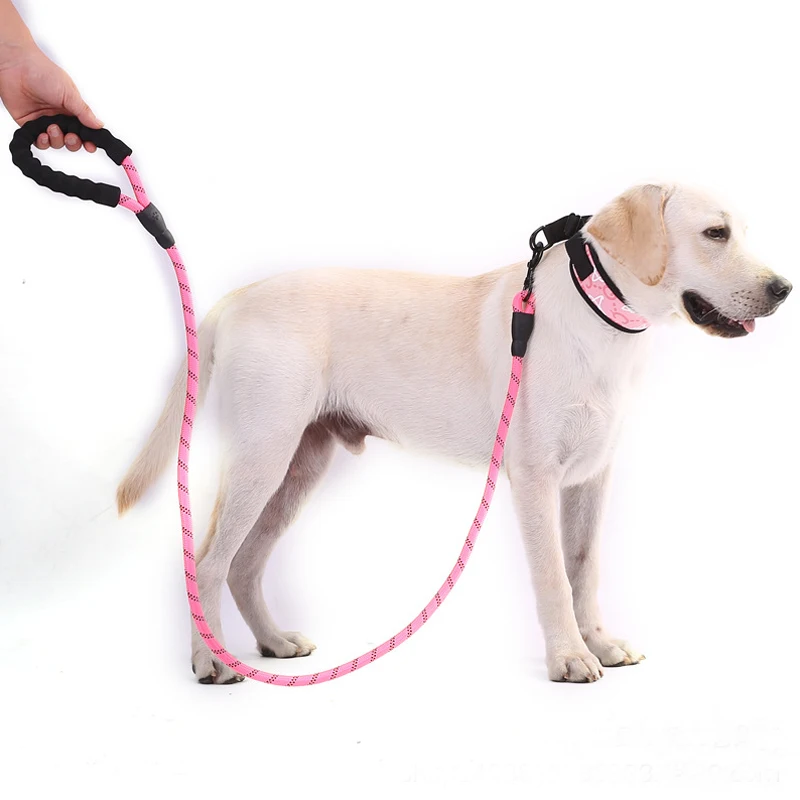 Светоотражающий многоцветный Поводок для собак цепь удобный пояс больших