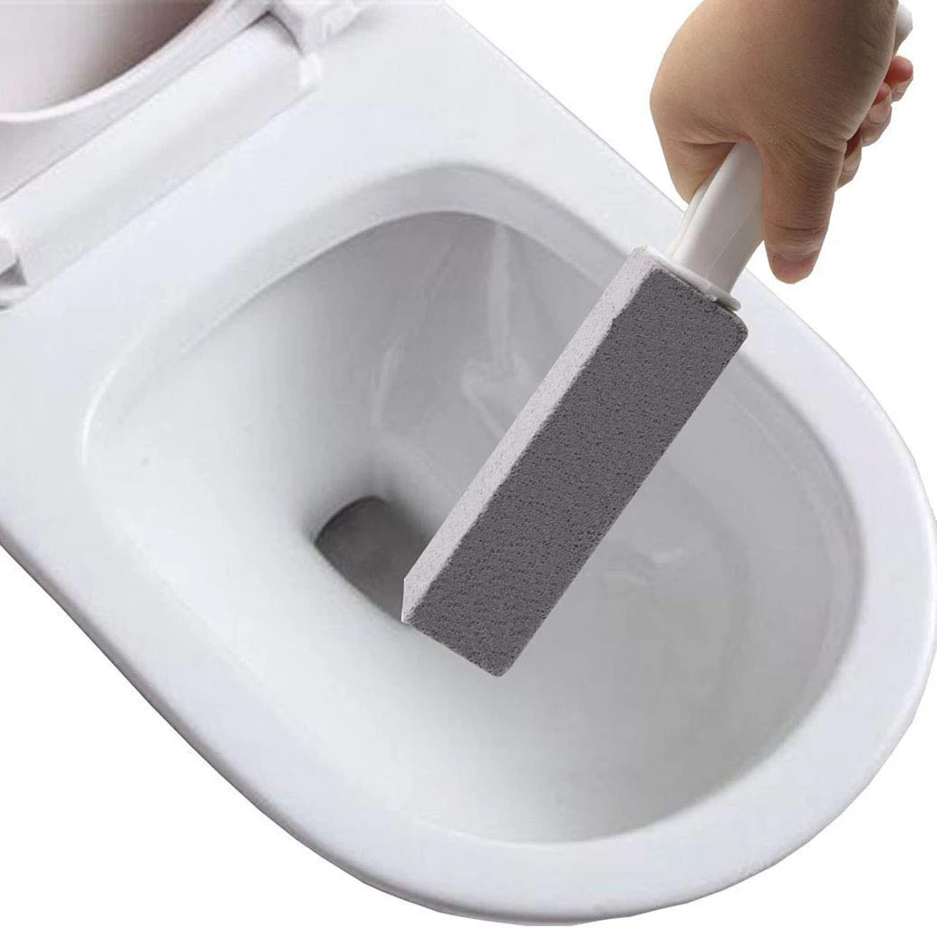 

Toilet Bowl Pumice Cleaning Stone with Handle for Toilet Cleaning Hard Water Ring Remover 6 Pack
