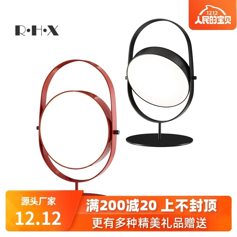 Светодиодная настольная лампа с деревянным стеклянным шариком