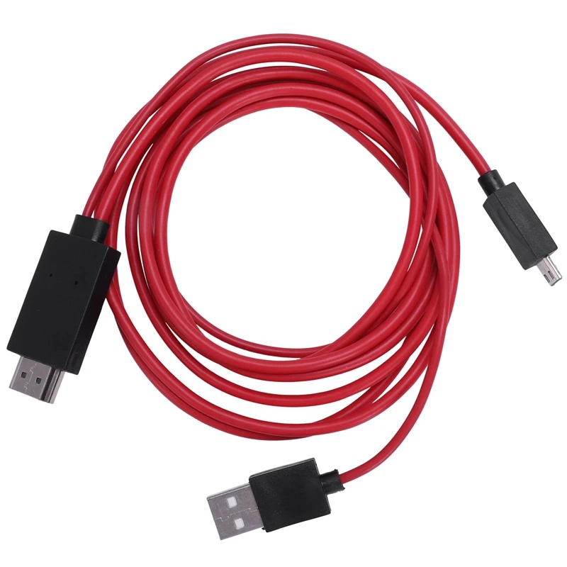 Кабель переходник MHL Micro USB на HDMI 6 5 футов 1080P HDTV для Android устройств Samsung Galaxy S3 S4 S5 Note 3