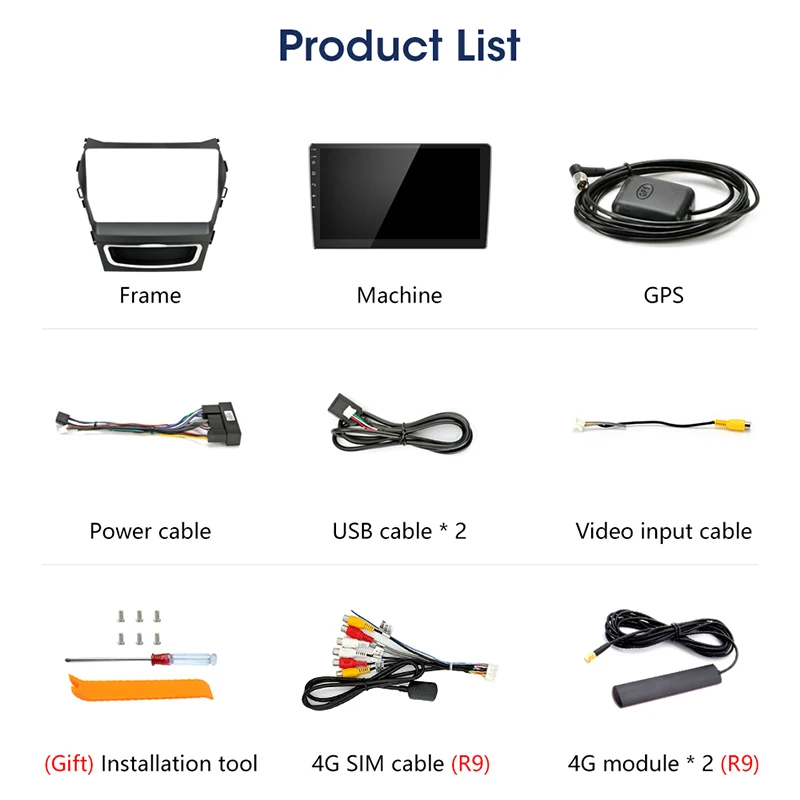 Vtopek 4G WIFI 9 &quotАвтомобильный Радио плеер Android 2G + 32G сенсорный экран GPS зеркало