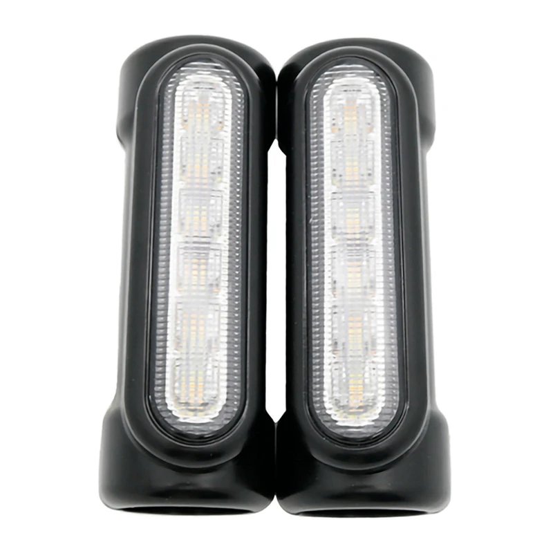 2 Pair Motorcycle Led Highway Bar Switchback Driving Light/Turn Signal Light - Black & Silver | Автомобили и мотоциклы
