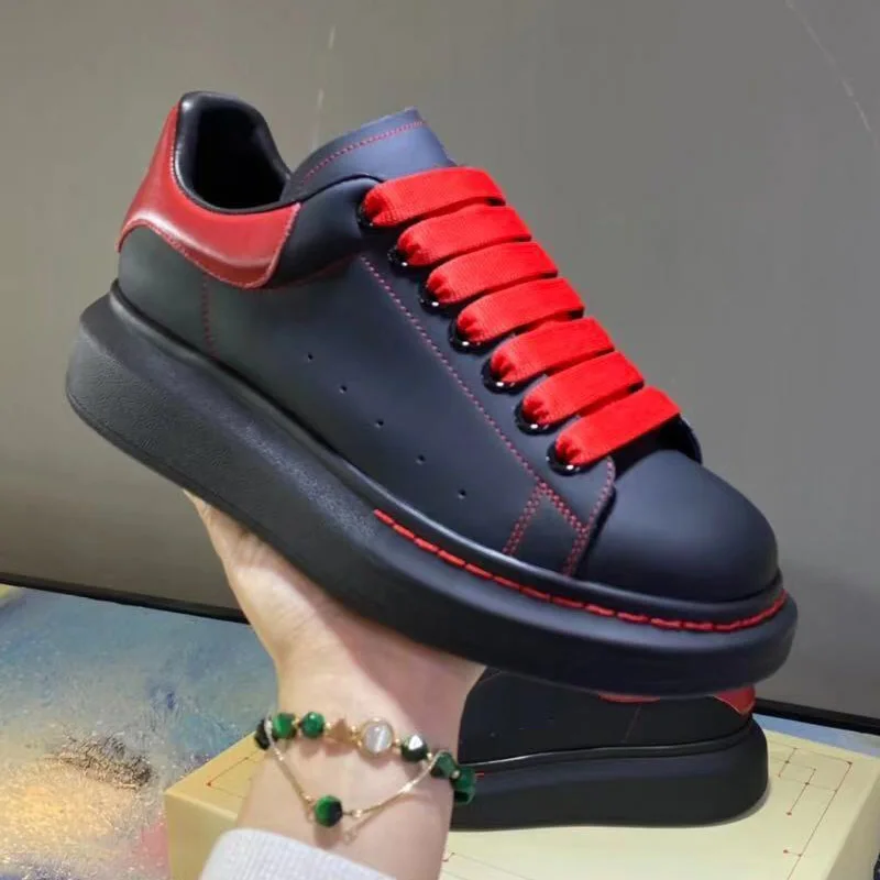 

Unisex Casual Sneakers 2021 Designer Alexander Contracted Style Women Platform Shoes Leather Kawaii Zapatos De Mujer